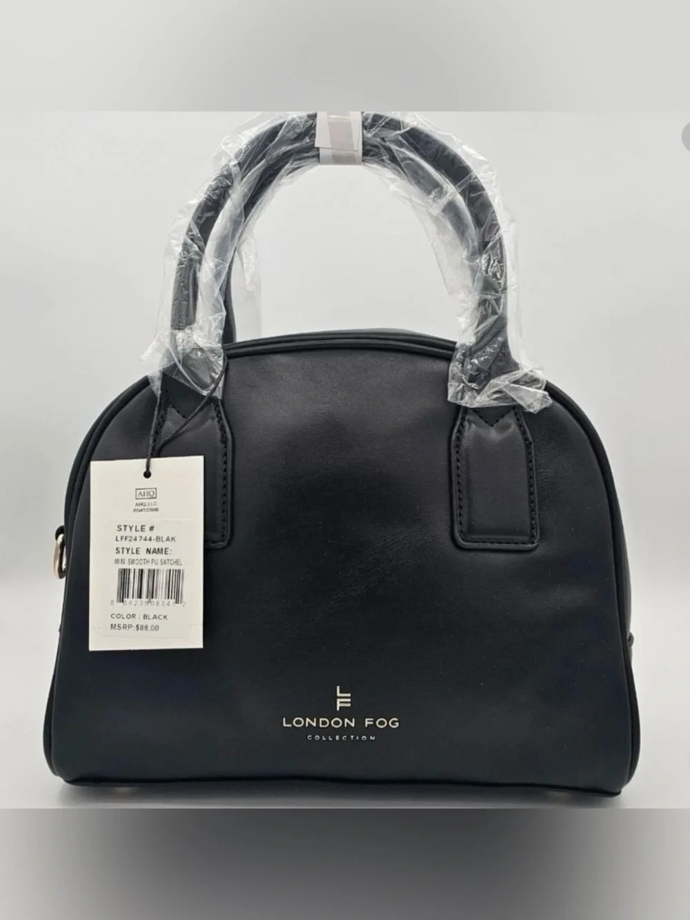 London Fog Black Dome Satchel